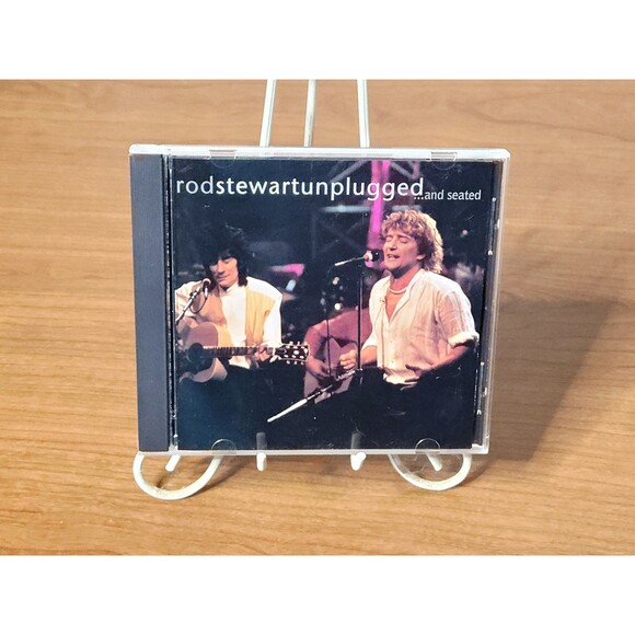 Vintage Rod Sterwart Unplugged And Seated ~ Music CD ~ Very Good + - Picture 1 of 4